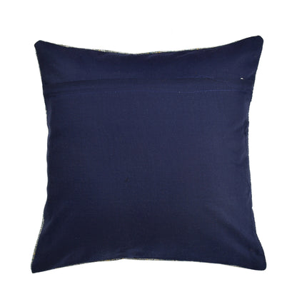 Bigger Fish Set of 5 Chenille Cushion Covers - Blue (16x16 Inches)