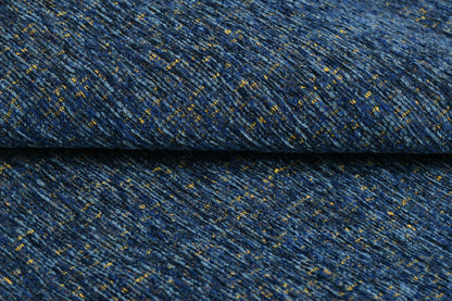 Bigger Fish Set of 5 Chenille Cushion Covers - Blue (16x16 Inches)