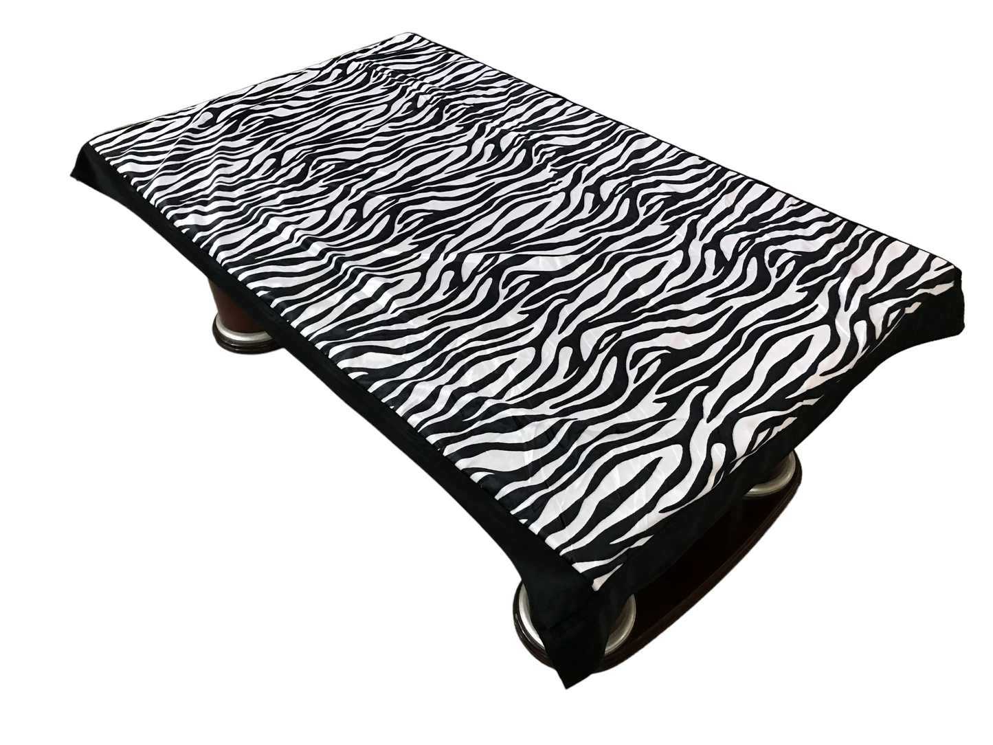 Bigger Fish Velvet 40x60 Inch Black 4 Seater Center Table Cover - Premium Quality & Style