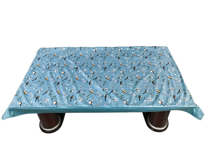 Bigger Fish Velvet 40x60 Inch Sky 4 Seater Center Table Cover - Premium Quality & Style