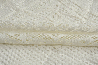Bigger Fish Luxurious Poly Cotton 2 Seater Round Center Table Cover/Table Cloth ( 40 inch Round) - Cream