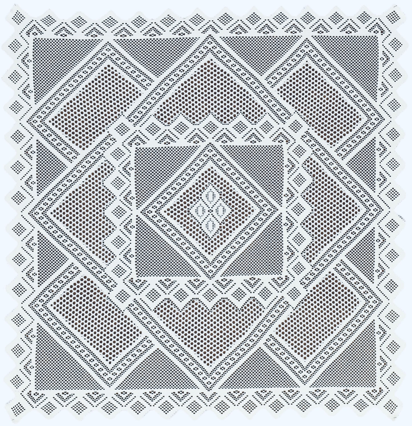 Bigger Fish Poly cotton 40x40 Inch White 2 Seater New Jersey Small Center Table Cover - Premium Quality & Style