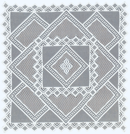 Bigger Fish Poly cotton 40x40 Inch White 2 Seater New Jersey Small Center Table Cover - Premium Quality & Style