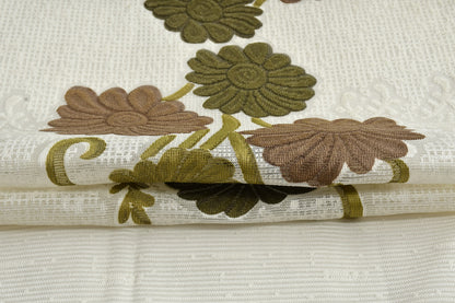 Bigger Fish Poly cotton 40x60 Inch Green 4 Seater Printed Center Table Cover - Premium Quality & Style