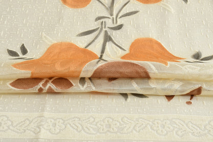 Bigger Fish Poly cotton 40x60 Inch Brown 4 Seater Lily Plain Center Table Cover - Premium Quality & Style