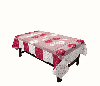 Bigger Fish Poly cotton 40x60 Inch Maroon 4 Seater Center Table Cover - Premium Quality & Style